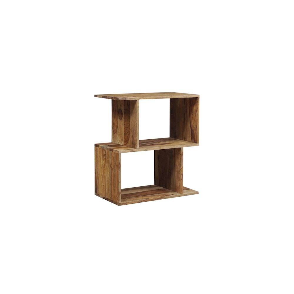 Back. Porter Designs - Urban Solid Sheesham Wood Bookcase - Natural.