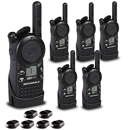 Motorola Solutions - 6 x Motorola CLS1110 UHF 1W 1-Channel 2-Way Radio (CLS1110) - 6 Pack Bundle - Black