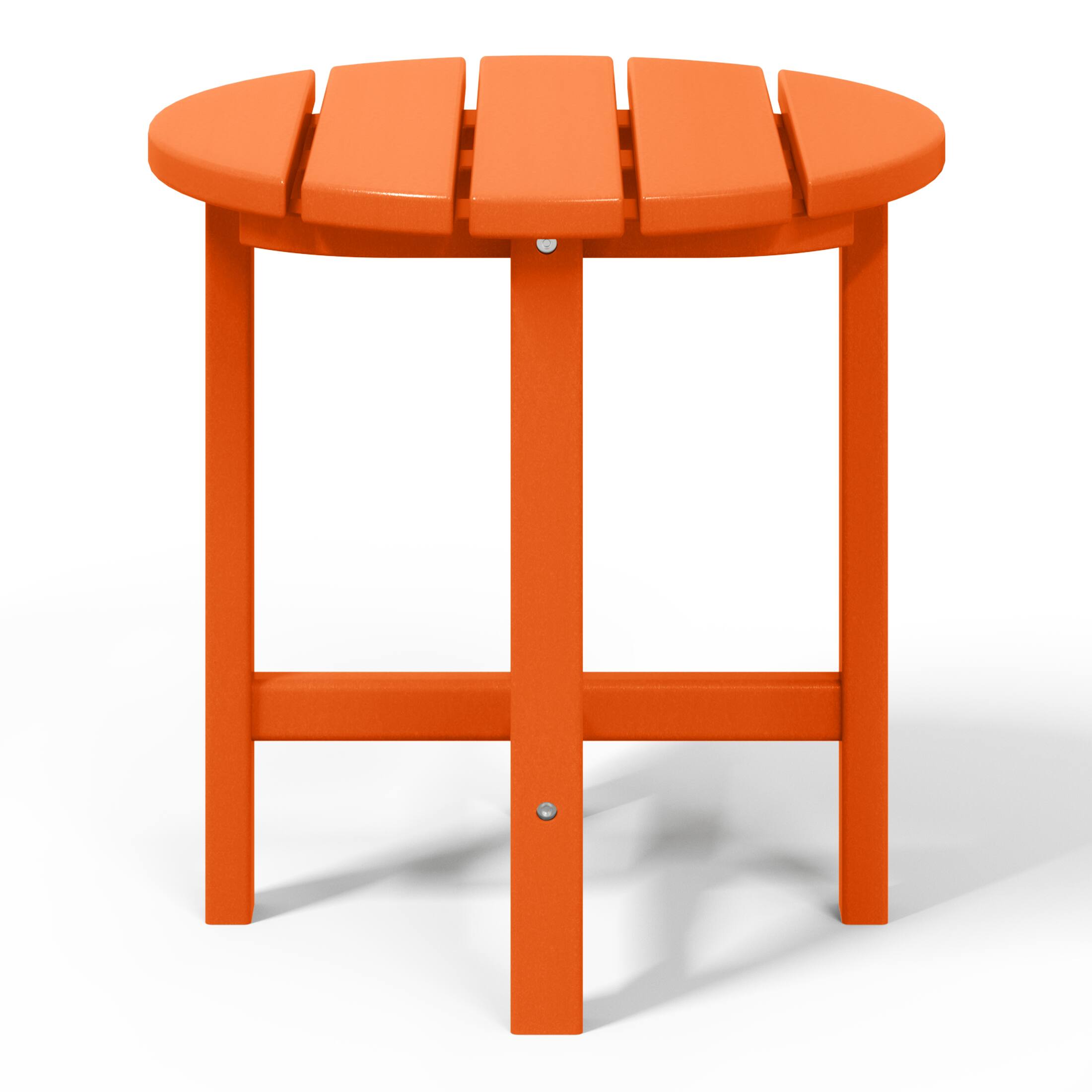 Back. WestinTrends - WestinTrends Dylan Adirondack Round Outdoor Side Table - Orange.