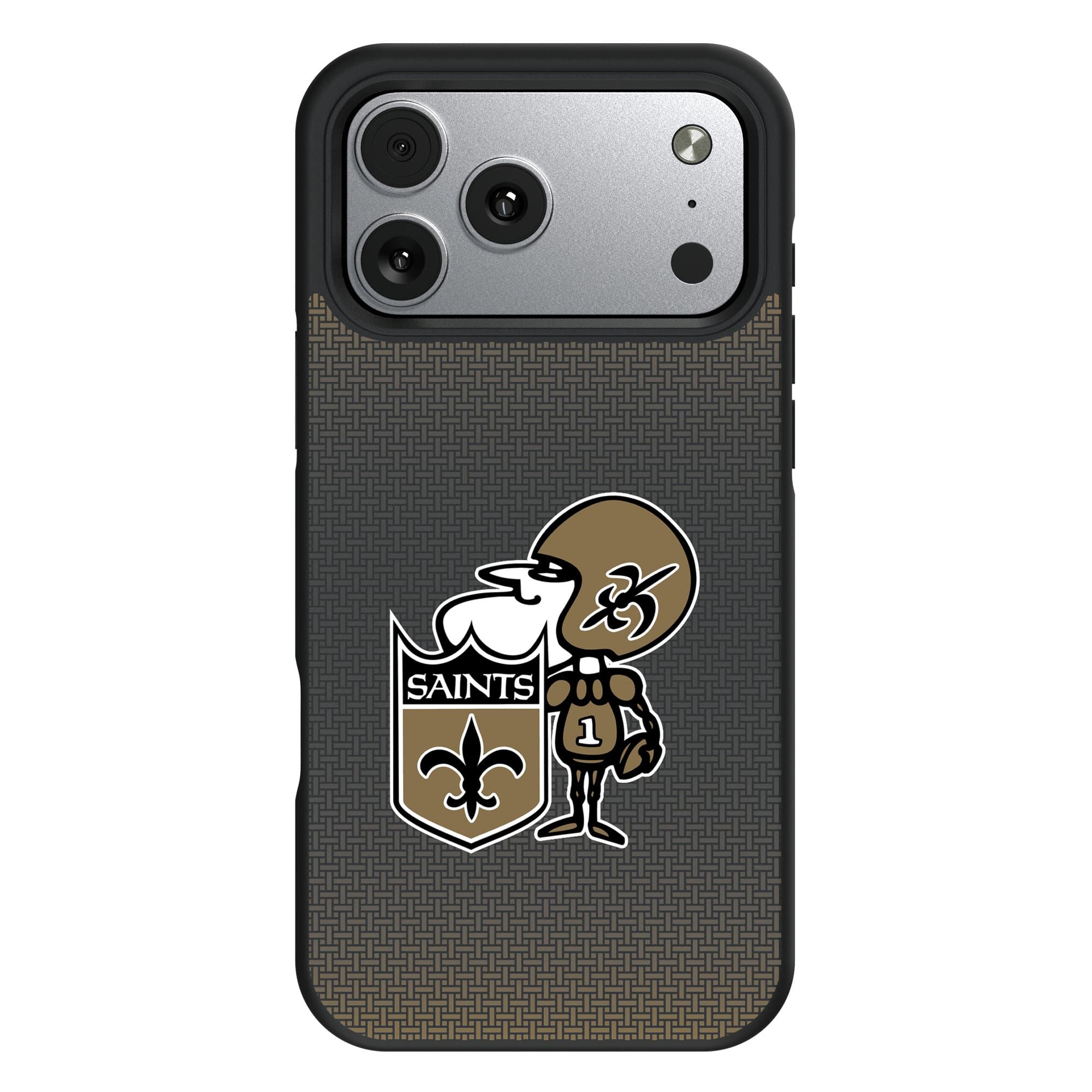 Keyscaper - NFL - New Orleans Saints Bump Case with 8.2ft Drop Protection - 17 - Black price history on PriceWatchPro