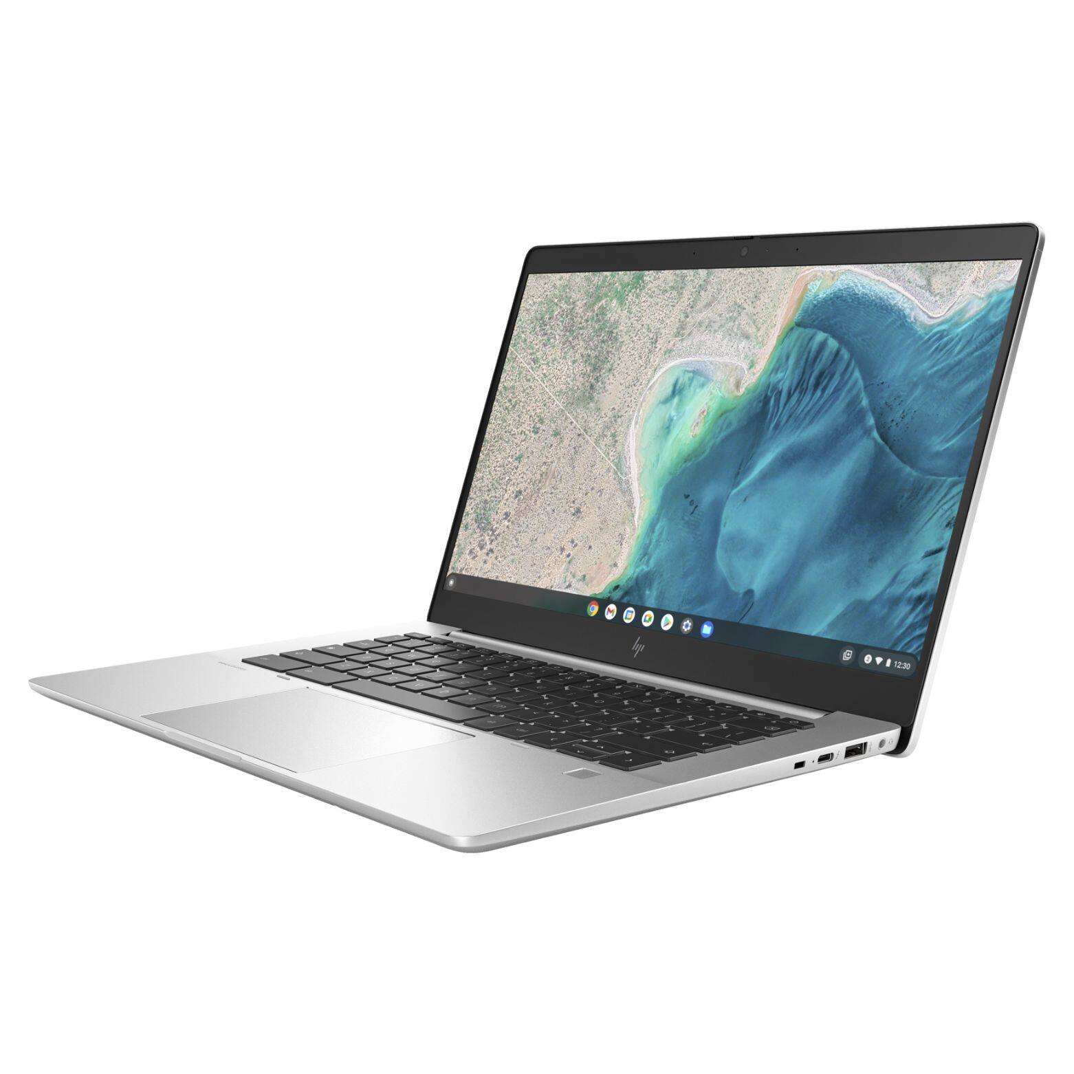 Alt View 2. HP - Elite c640 G3 Chromebook 14" FHD IPS Intel Core i7-1265U 1.3 GHz 16GB RAM 256GB SSD Intel Iris Xe ChromeOS - Silver.