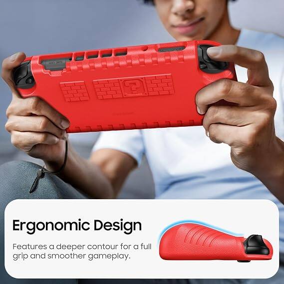 Ergonomic Design Features a deeper contour for a full grip and smoother gameplay.