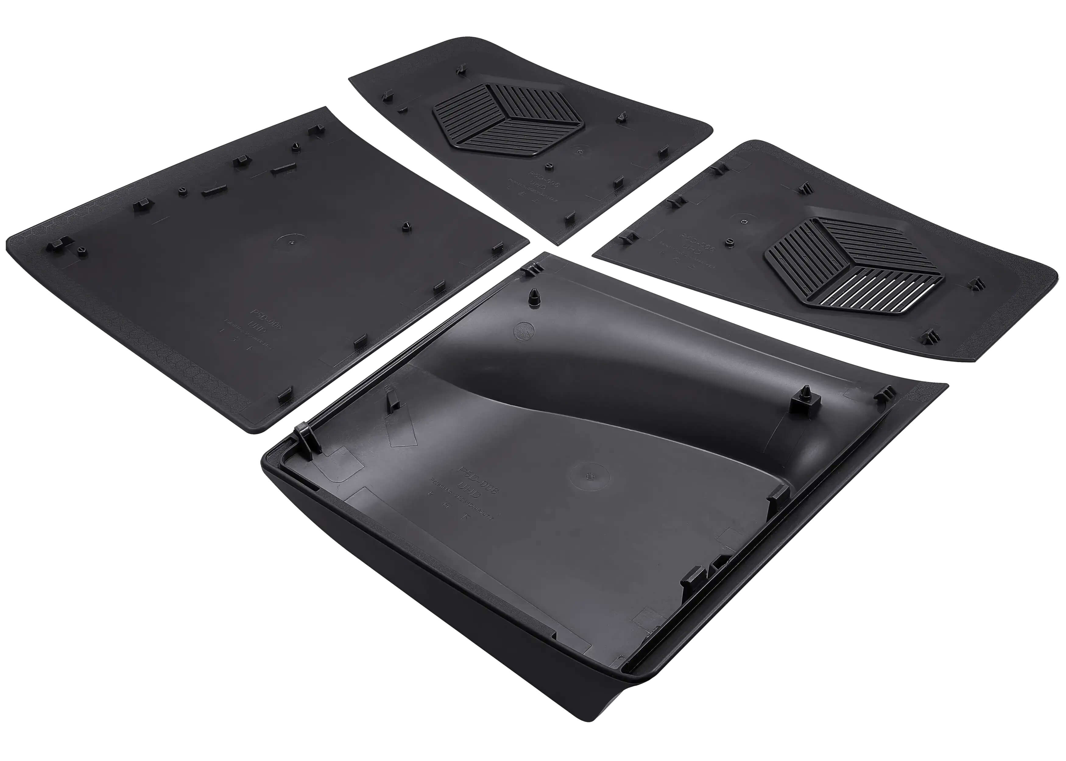 Alt View 2. MobileSentrix - Console Shell Faceplate Covers Replacement Compatible For PlayStation 5 Pro PS5 Pro (D-006) (Disc Edition) - Black - Black.