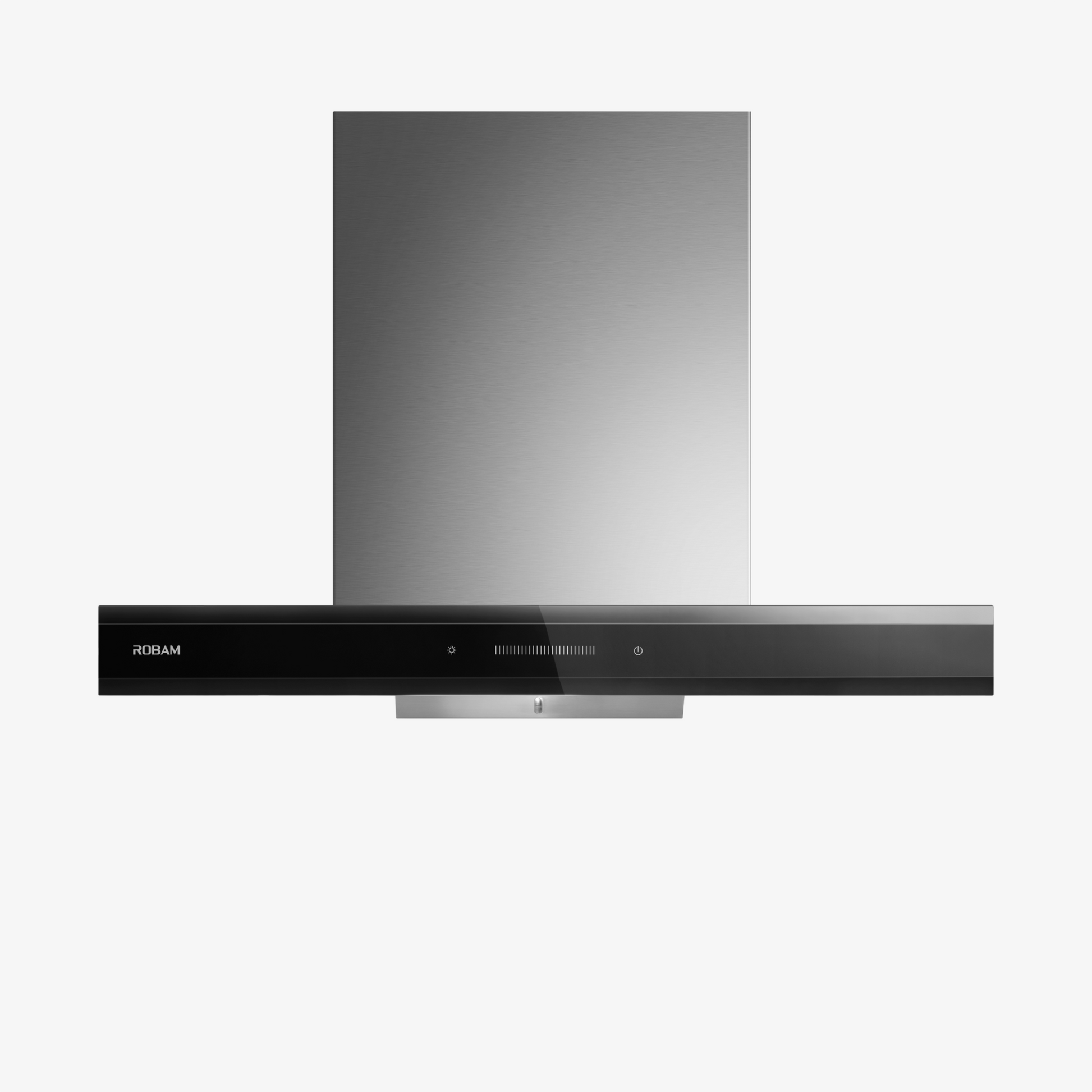 Front. Robam - CleanAir Series 30" Wall Mount Range Hood - 1100CFM, Ultra-Slim Design, 9-Speed Touch Control - Black.