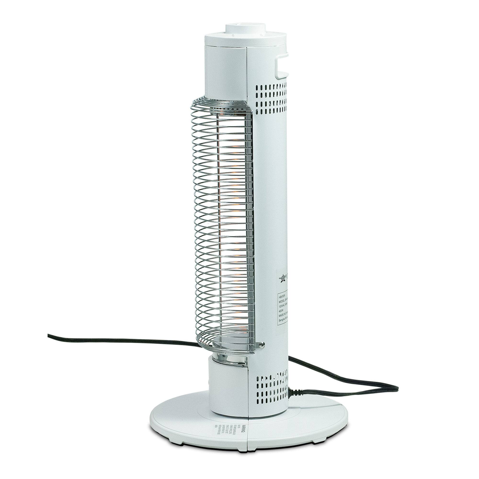Alt View 10. Sengoku - HeatMate Medium Sized Efficient Electric Graphite Tower Indoor Space Heater - White.