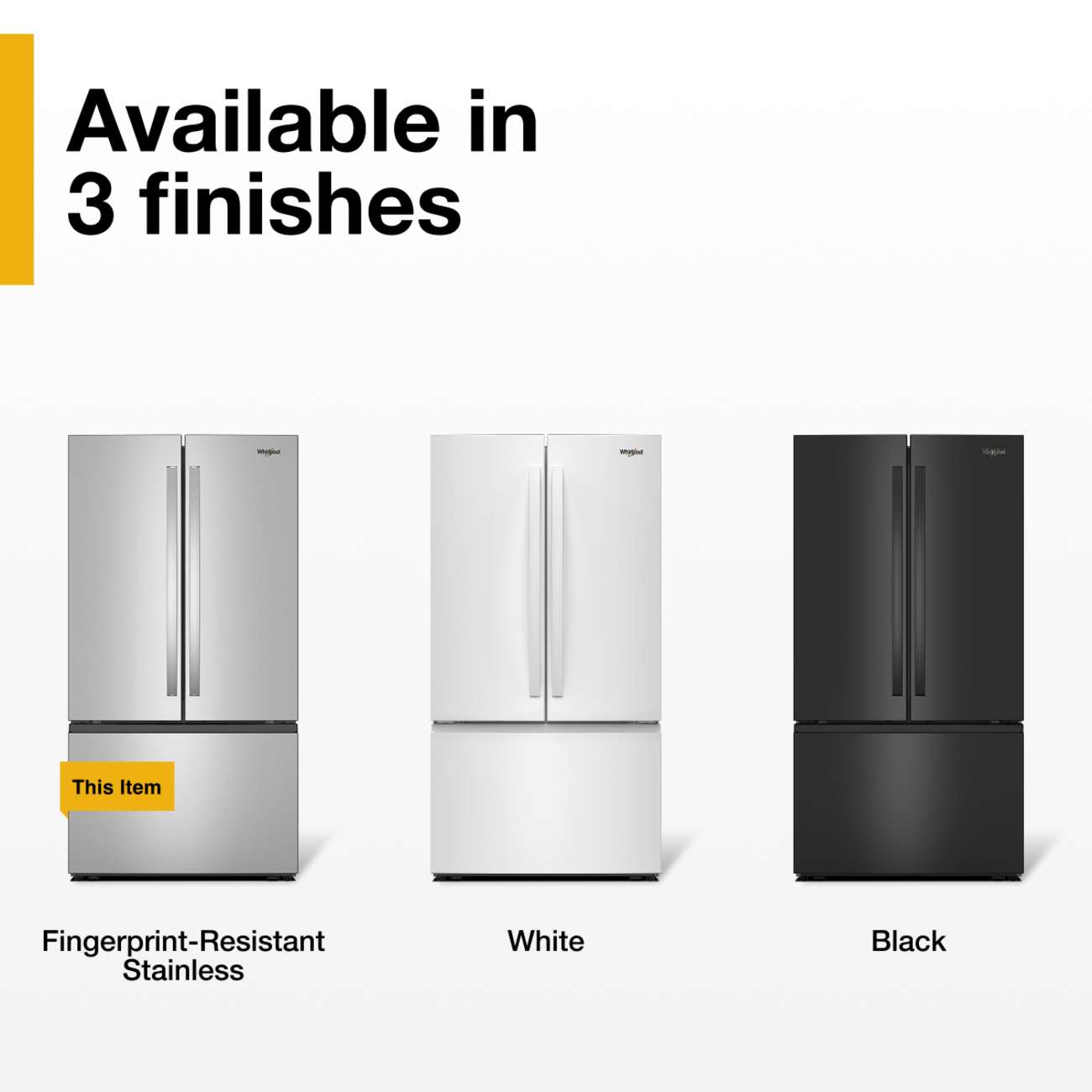 Whirlpool 36 in. Wide 31 Cu.Ft. French Door Refrigerator with Ice