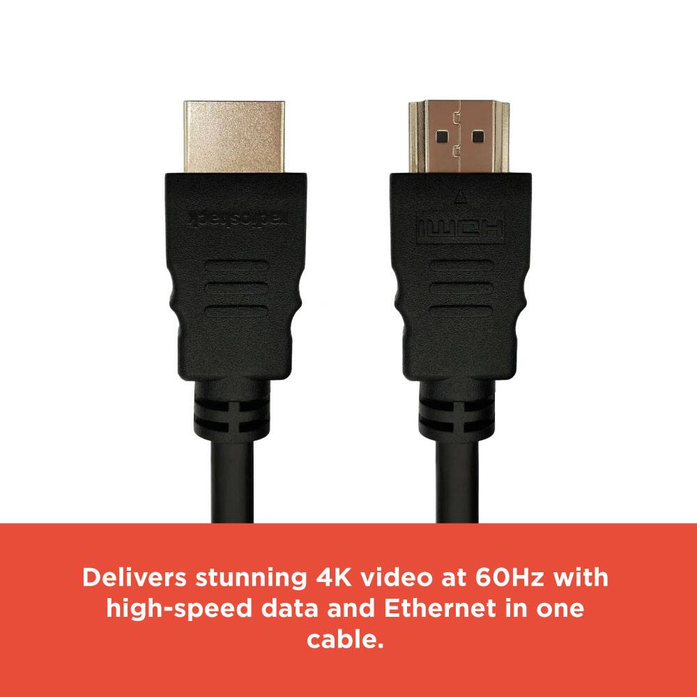 Delivers stunning 4K video at 60Hz with high-speed data and Ethernet in one cable.