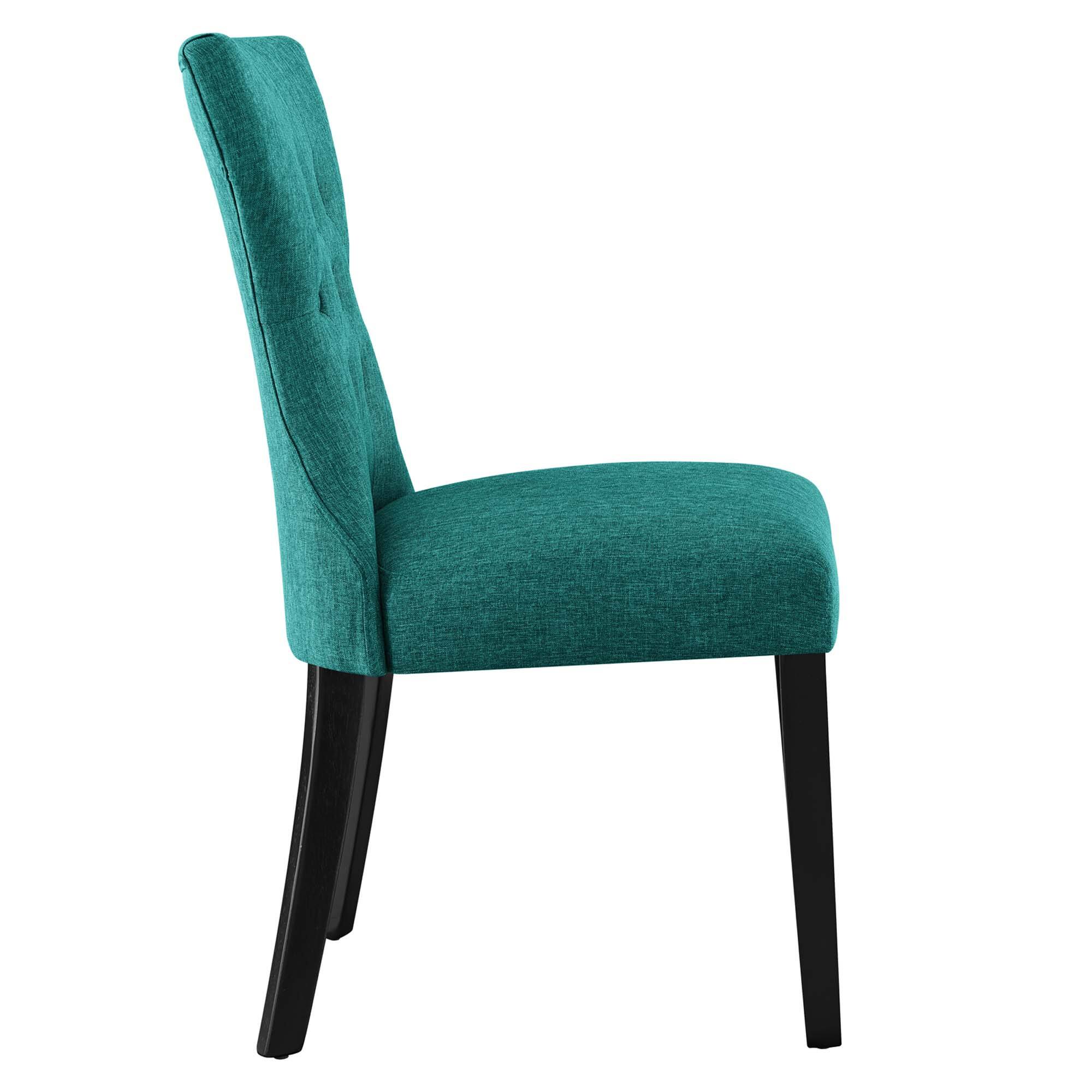 Alt View 1. Modway - Silhouette Dining Side Chair by Modway - Teal.