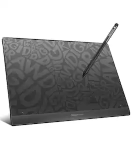 DigiDraw - T610 Drawing Tablet 10x6'' Paper like Graphics Drawing Tablet with 16384 Stylus Battery free Pen - Black