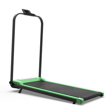 Front. Anysun - Foldable 2-in-1 Treadmill with Incline - Under Desk Walking Pad & Vibration Pad, Remote Control for Home & Office - Green.