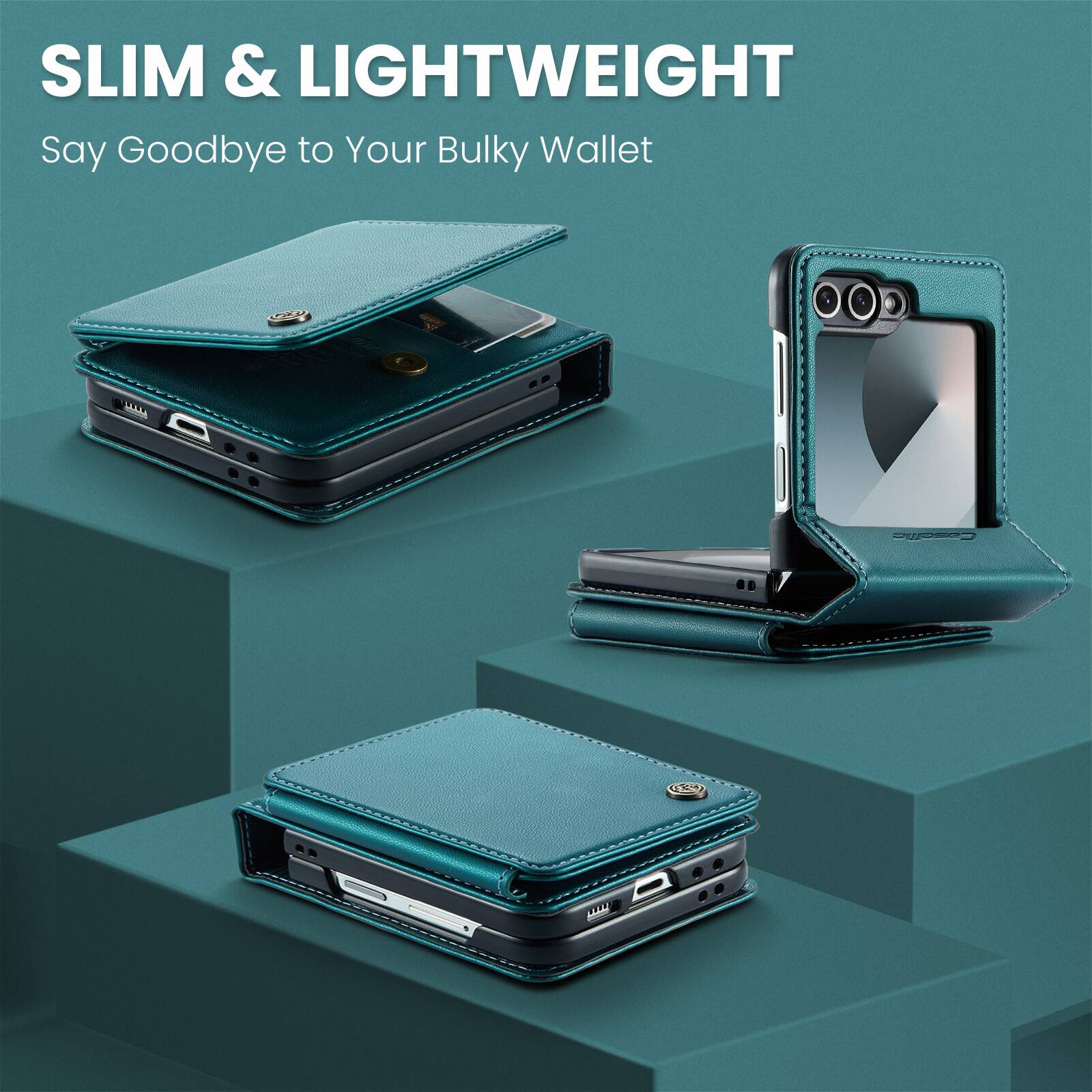 SLIM & LIGHTWEIGHT  
Say Goodbye to Your Bulky Wallet