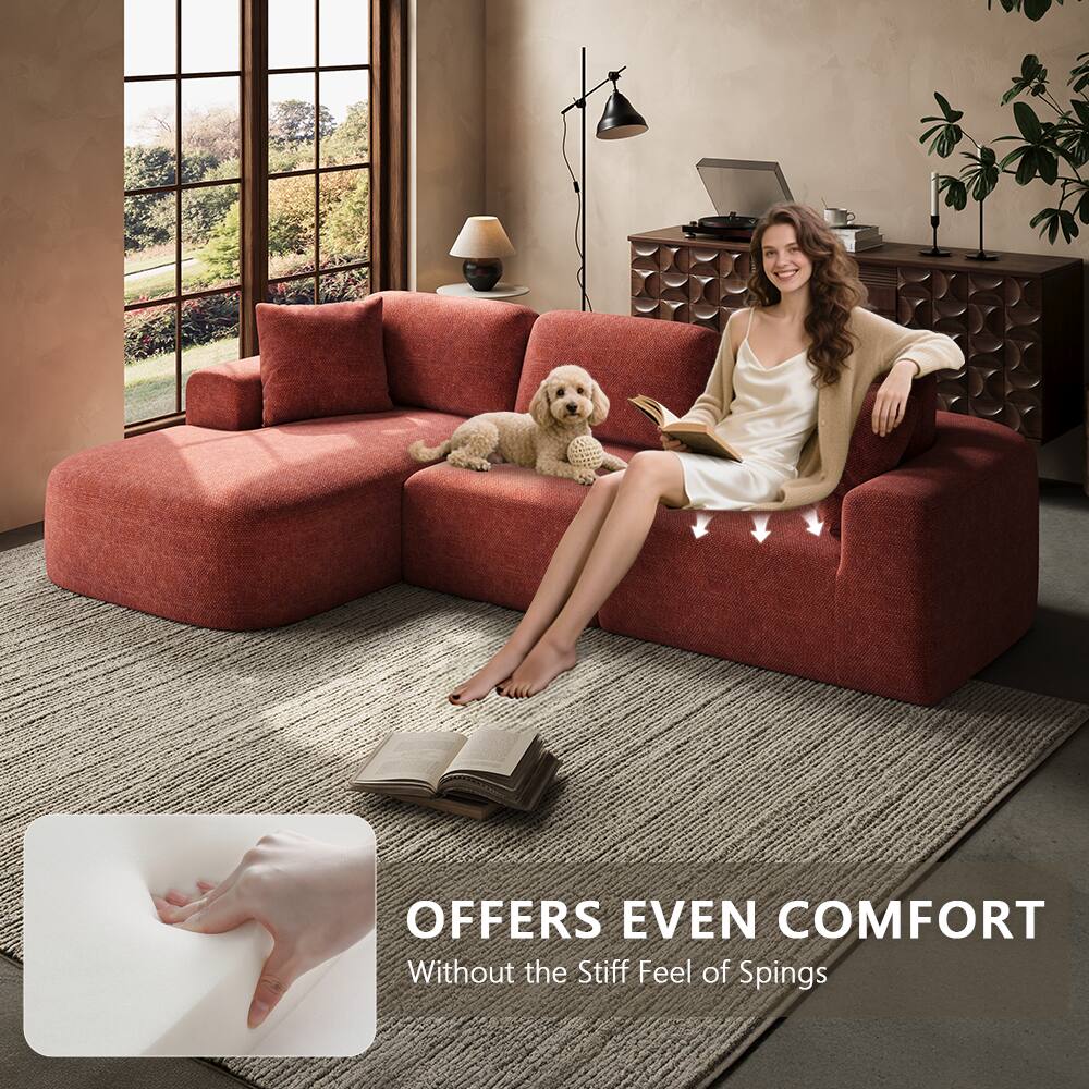 OFFERS EVEN COMFORT  
Without the Stiff Feel of Springs