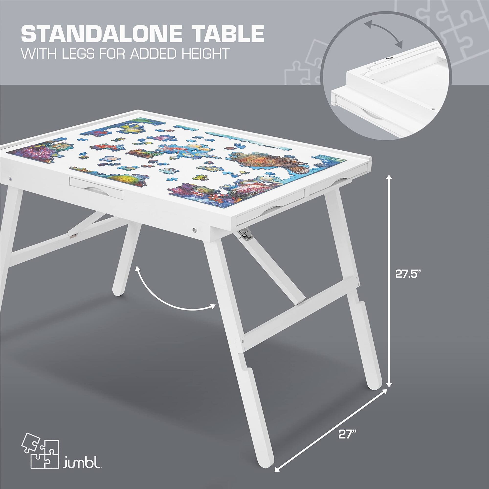 STANDALONE TABLE WITH LEGS FOR ADDED HEIGHT 27.5" 27" jumbl