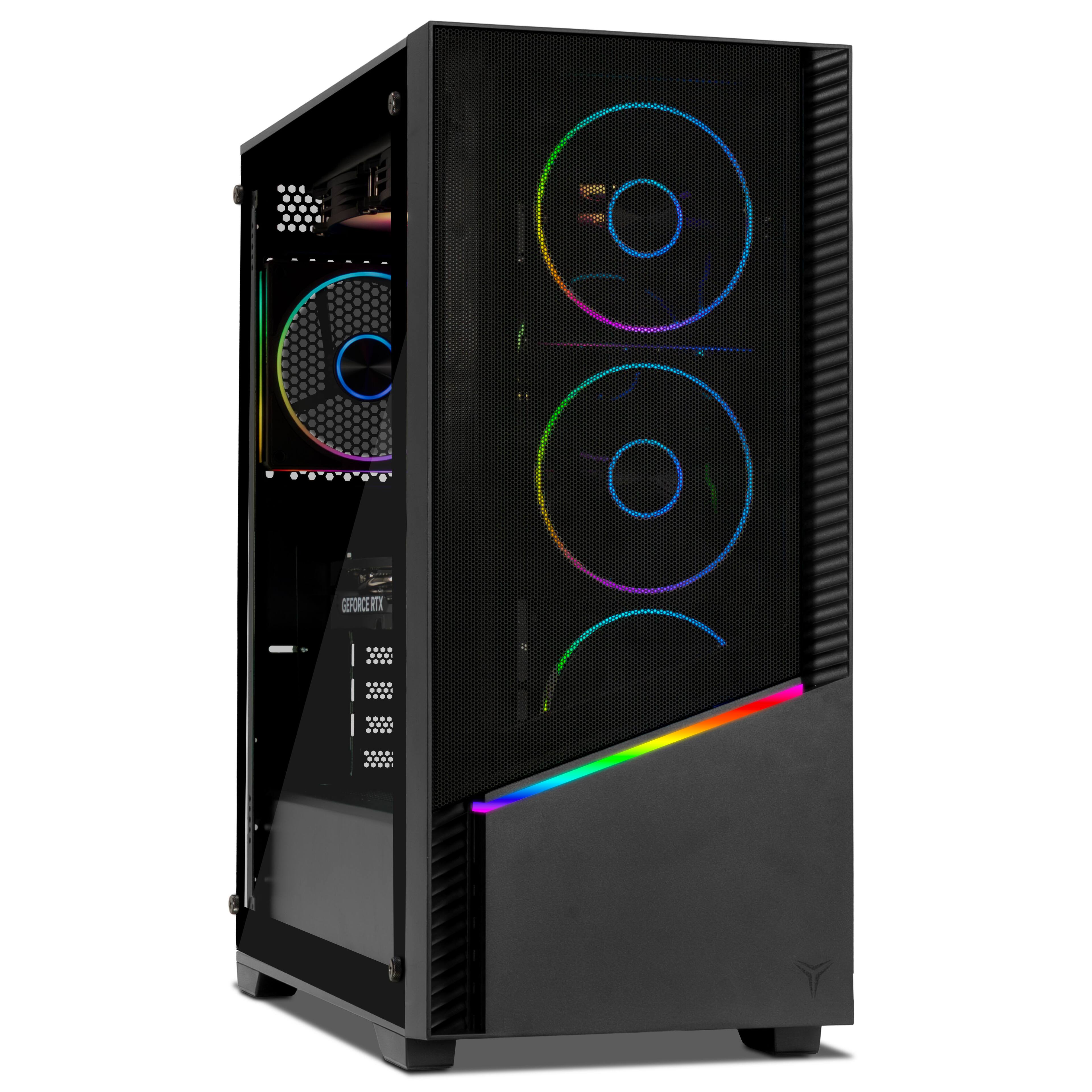 Angle. YEYIAN - Yeyian Gaming Desktop PC YPA-EL780DC-57T1N AMD Ryzen 7 7800X3D 32GB DDR5 1TB SSD GeForce RTX 5070 Ti Windows 11 Home - Black.