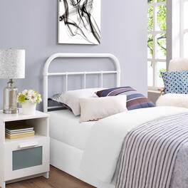 Serena Steel Headboard by Modway - White