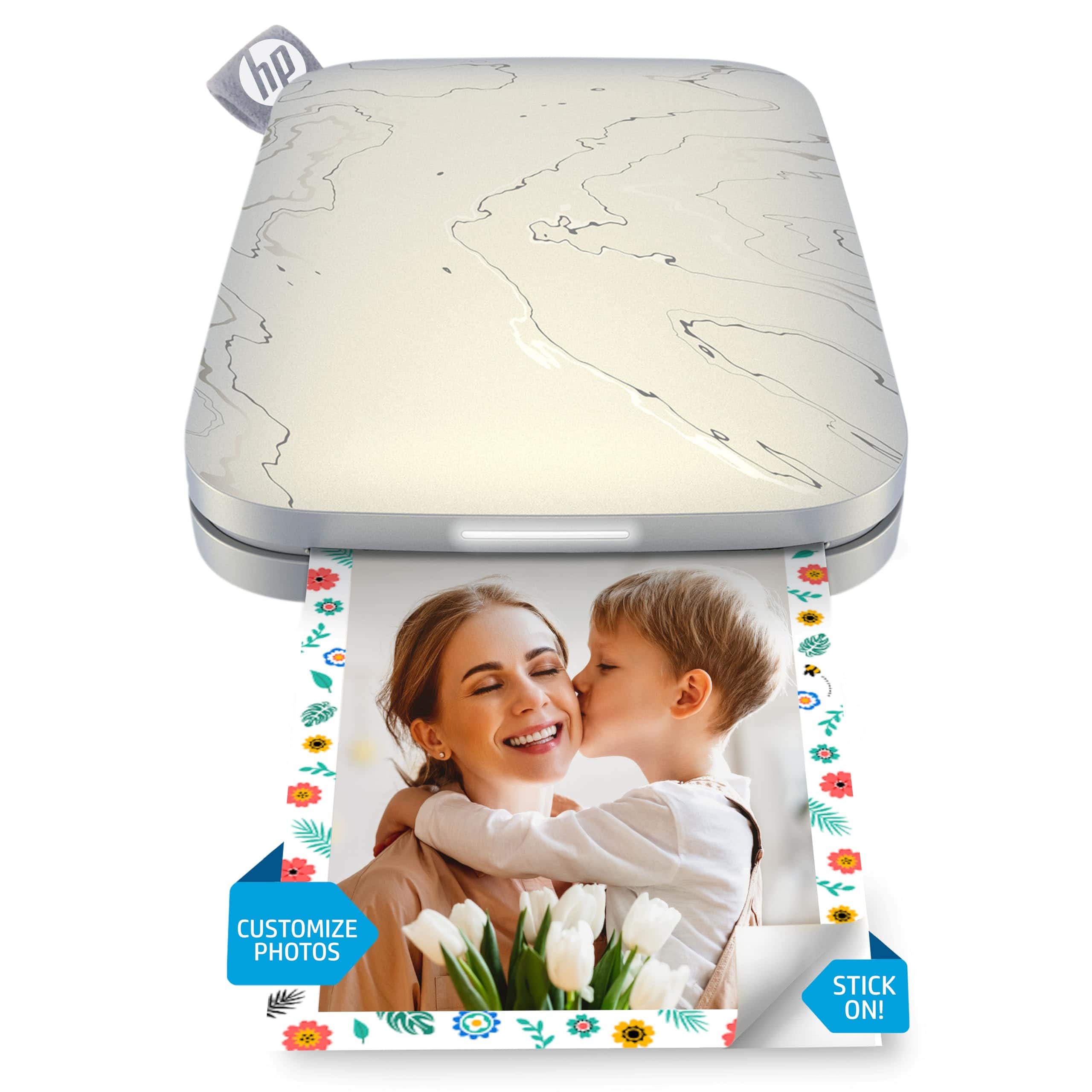 HP - Sprocket Portable 2.3x3.4 Instant Photo Printer, Prints From iOS or Android Devices - Eclipse