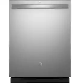 GE - ENERGY STAR 24" Top Control Built-In Stainless Steel Tub Dishwasher with Sanitize Cycle and Dry Boost, 48 dBA - Stainless Steel