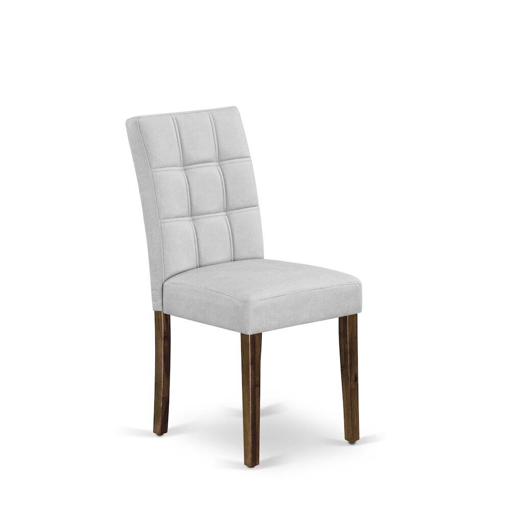 Alt View 1. East West Furniture - 5 Piece Dining Set consists A Modern Table - Brown.