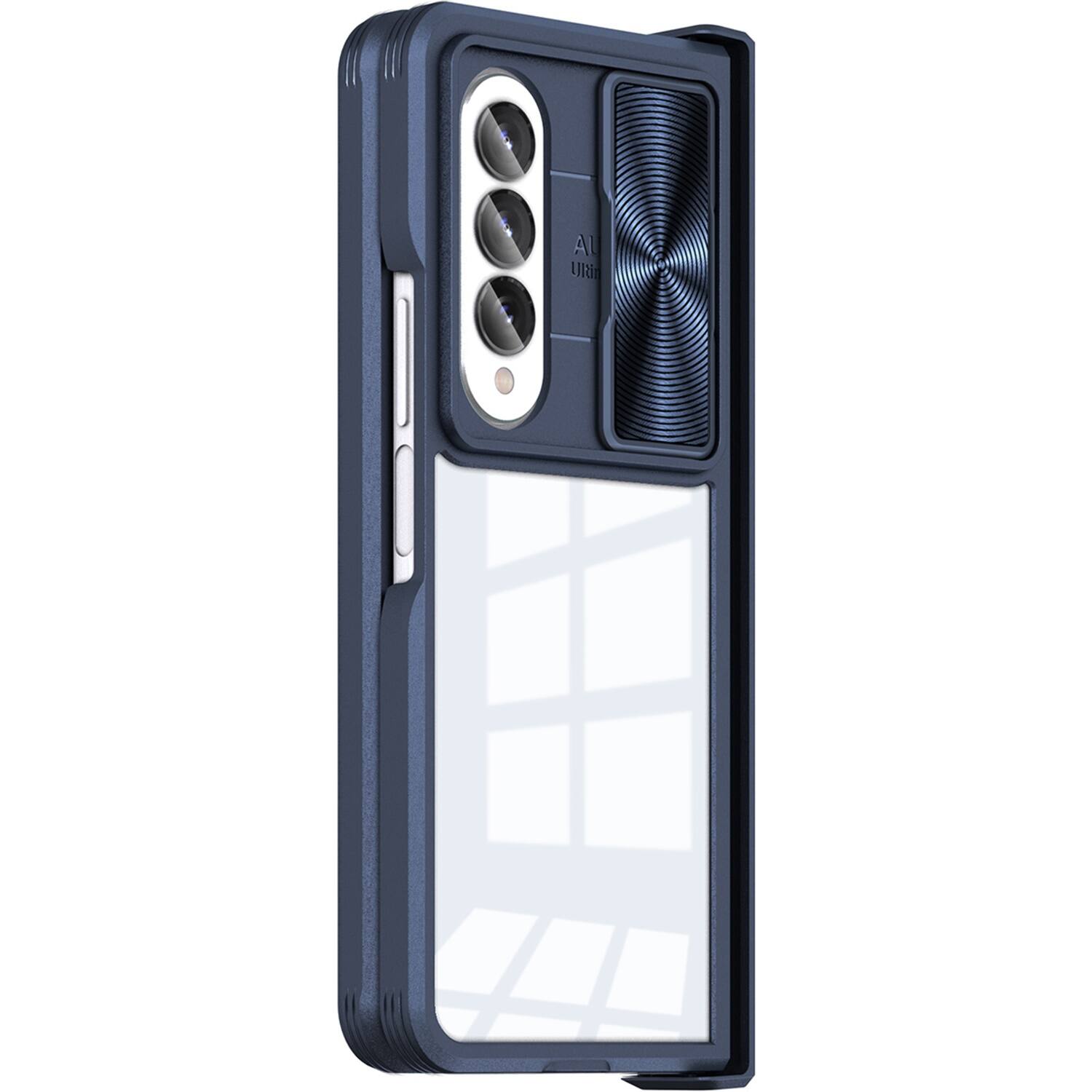 Angle. SaharaCase - Full Body Case for Samsung Galaxy Z Fold4 - Blue.