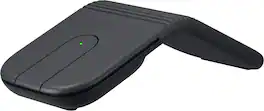 Logitech - Mobi Fold Ultra-Portable Travel Bluetooth Mouse with Touch Scroll and Quiet Clicks - Wireless - Graphite