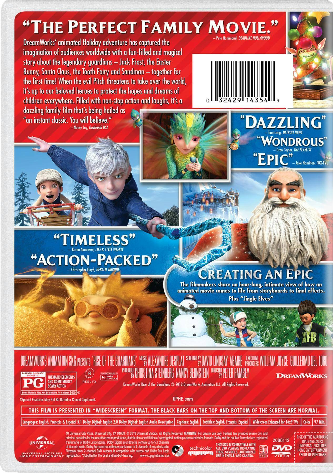Angle. Rise of the Guardians (Holiday Art) [DVD].