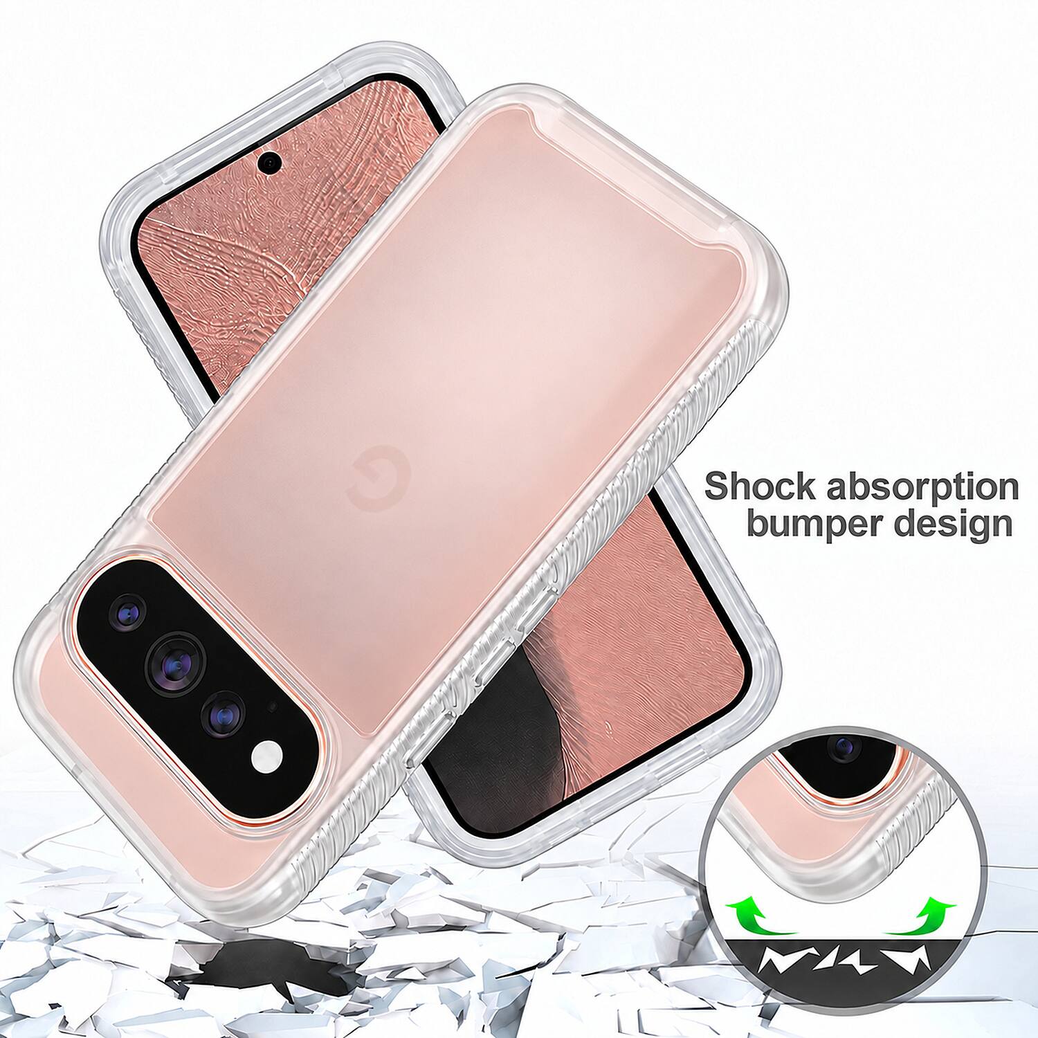 Shock absorption bumper design
