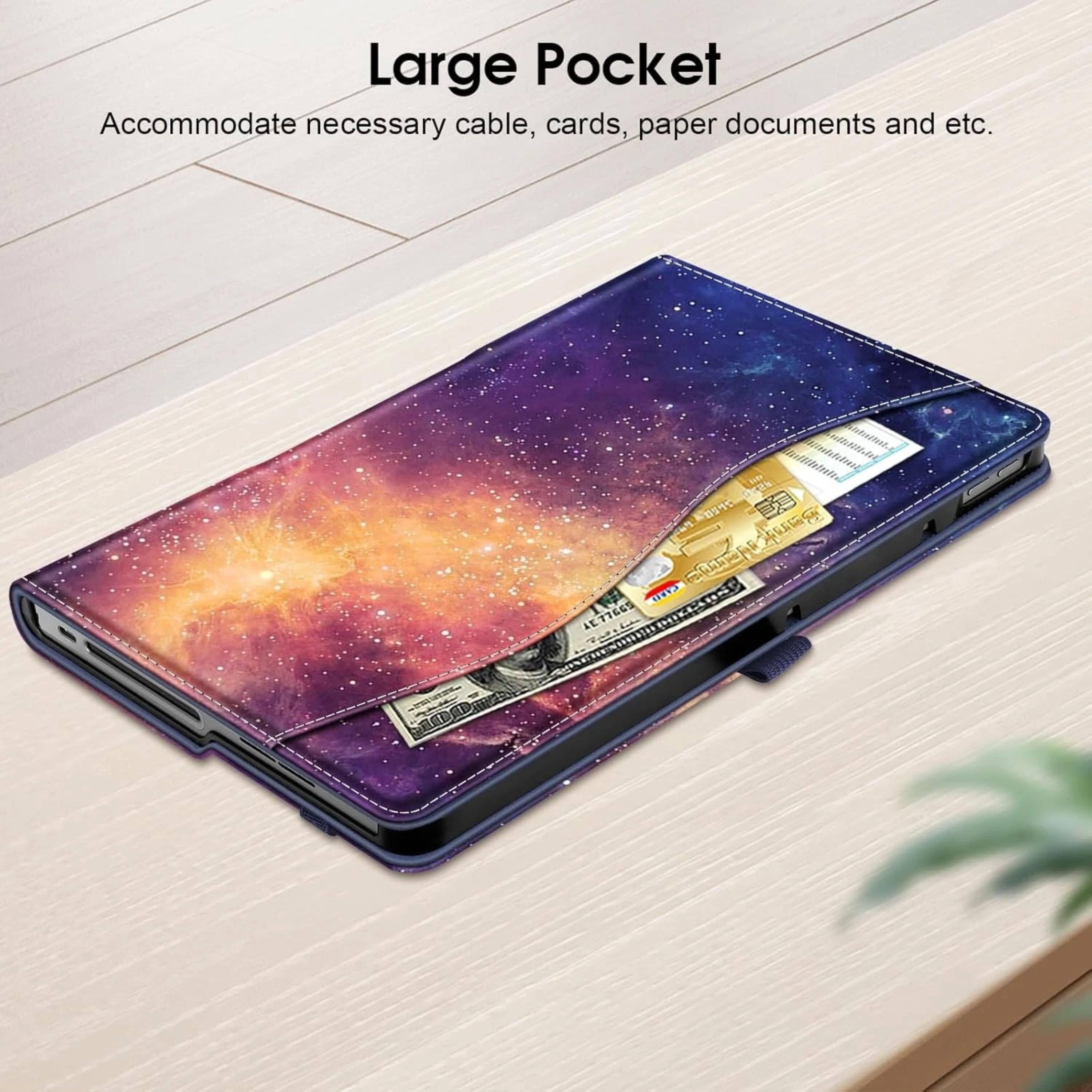 Large Pocket  
Accommodate necessary cable, cards, paper documents and etc.