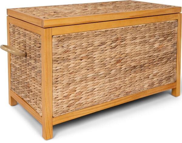 Angle. Click Decor - ClickDecor Wilson Storage Trunk, Natural Wicker - Natural.