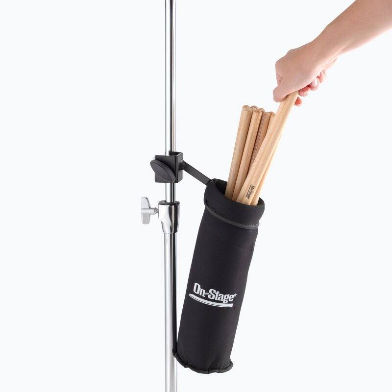 Alt View 2. On Stage Stands - On-Stage DA100 Clamp-On Drum Stick Holder,Black - Black.