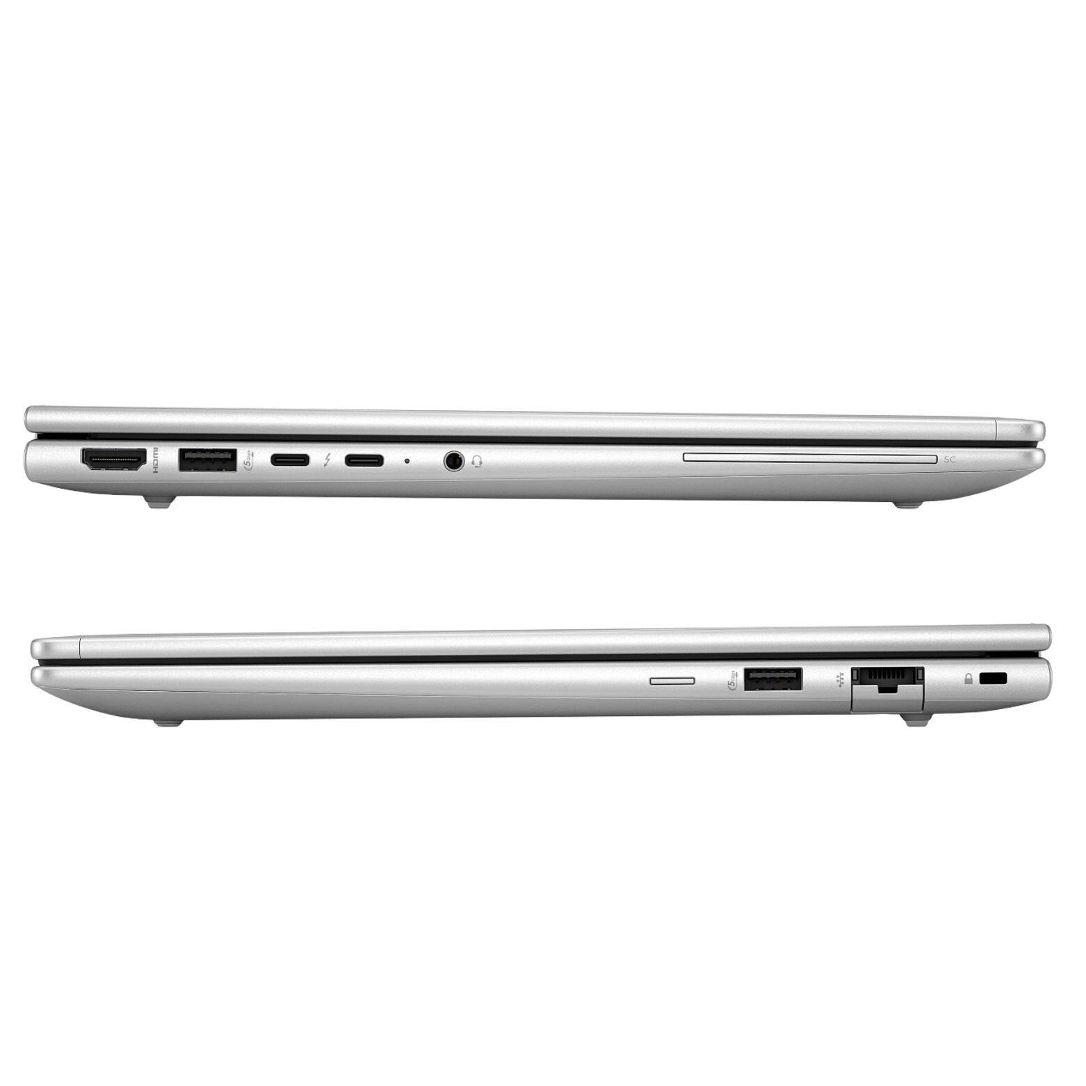 Alt View 4. HP - EliteBook 640 G11 14" WUXGA Touch Intel Core Ultra 5 125U 1.3 GHz 32GB DDR5 512GB SSD Windows 11 Pro Laptop - Silver.
