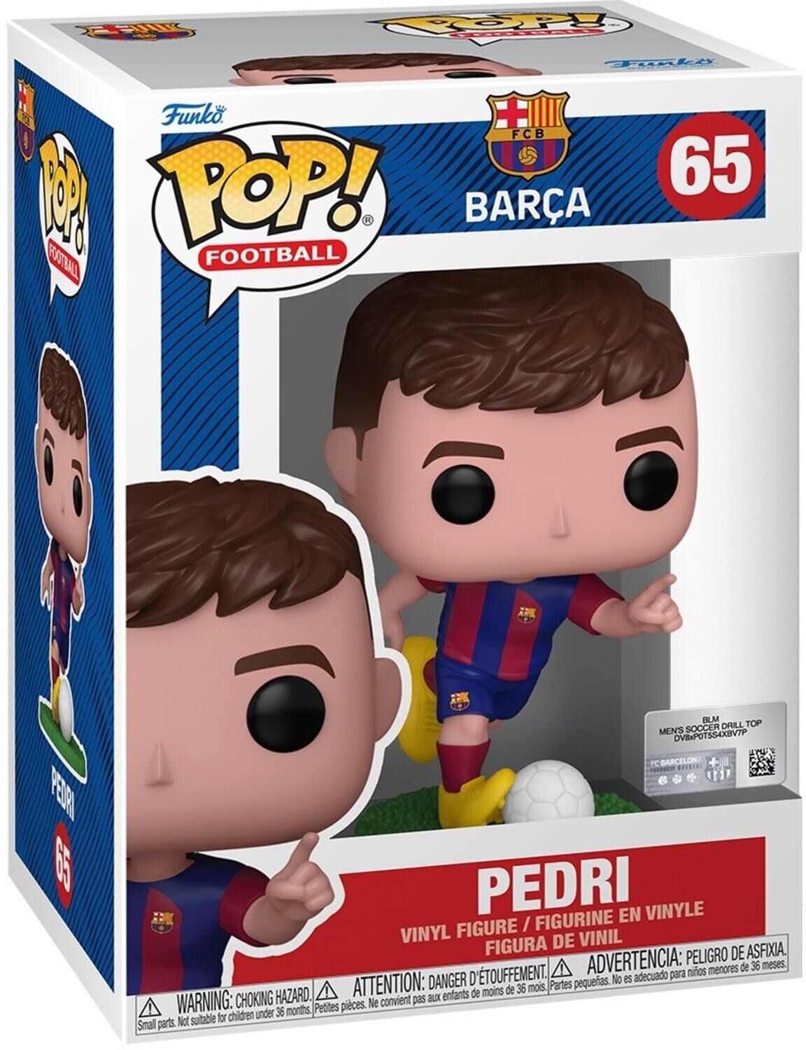 PEDRI, BARCA, 65, POP! FOOTBALL, VINYL FIGURE / FIGURINE EN VINYLE, FIGURA DE VINIL, PELIGRO DE ASFIXIA, TOUFFEMENT, ADVERTENCIA: para ninos menores de 36 meses, DANGER D'ÉTOUFFEMENT, ATTENTION: aux enfants de moins de 36 mois, WARNING: CHOKING HAZARD, Small parts. Not suitable for children under 36 months, Petites pièces. Ne convient pas, Men's Soccer Drill Top DVB+POTS4X8BVTP PC