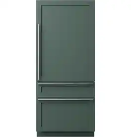 Café - 36 in. Wide 20.1 Cu. Ft. Smart Integrated Bottom-Freezer Built-In Counter-Depth Refrigerator - Right Swing - Custom Panel Ready