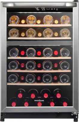 Frigidaire - 46 Bottle Wine Cooler - Stainless Steel