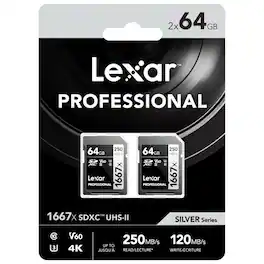 Lexar - SILVER Series Professional 1667x UHS-II SDXC Memory