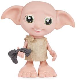 Harry Potter - 8.5" Interactive Dobby Doll with Sock, 35+ Sounds & Moving Features, Ages 6+ - Multicolor