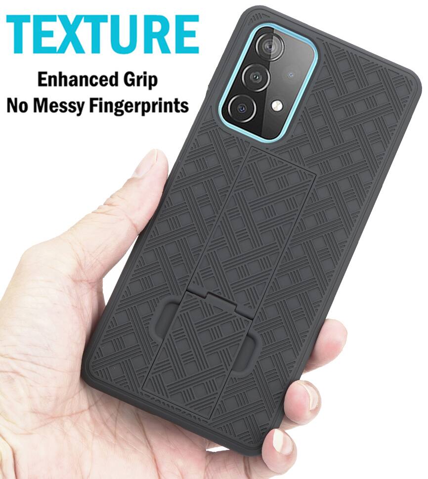 TEXTURE  
Enhanced Grip  
No Messy Fingerprints