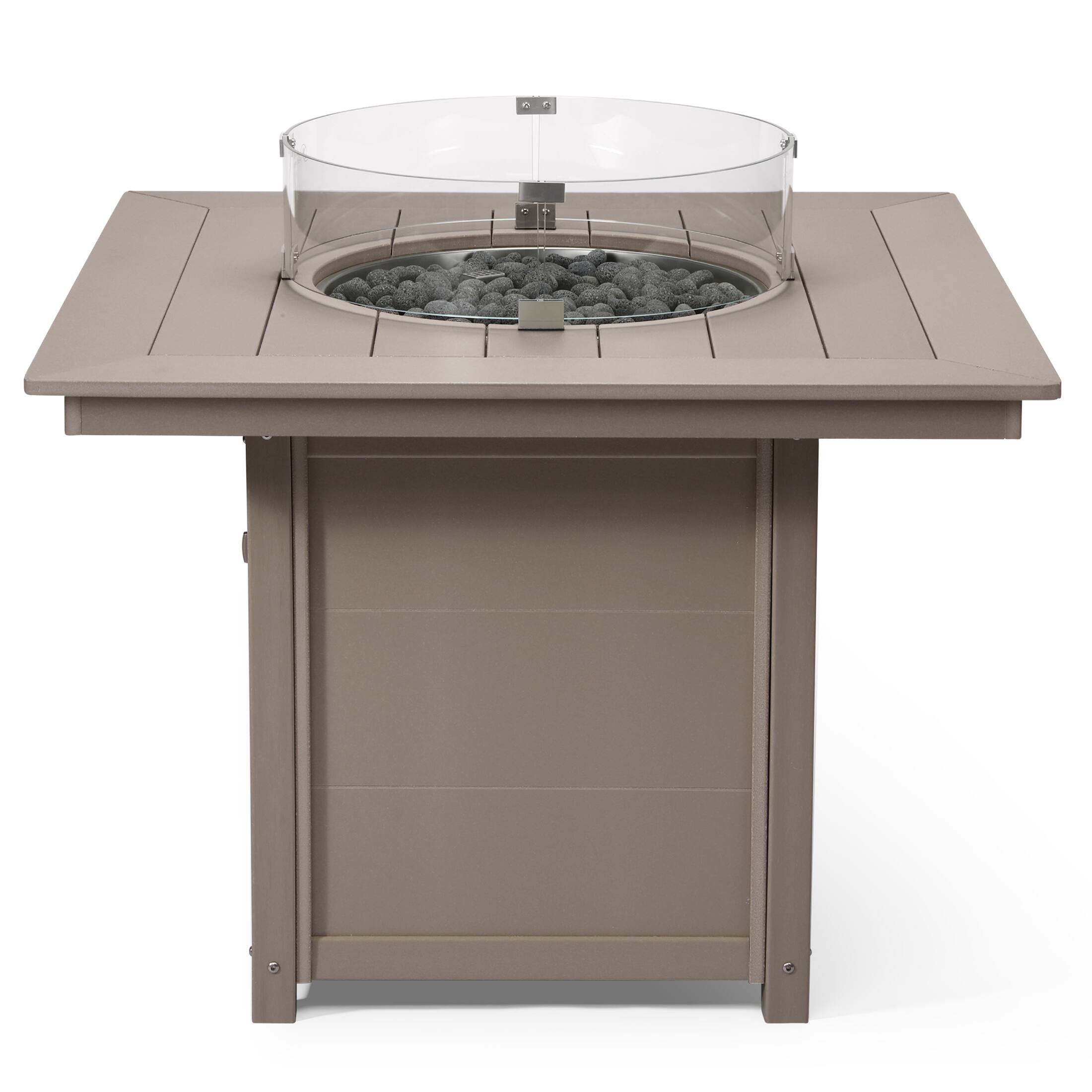 Alt View 1. WestinTrends - WestinTrends Helios Modern Outdoor Patio Propane 42" Square Fire Pit Table.