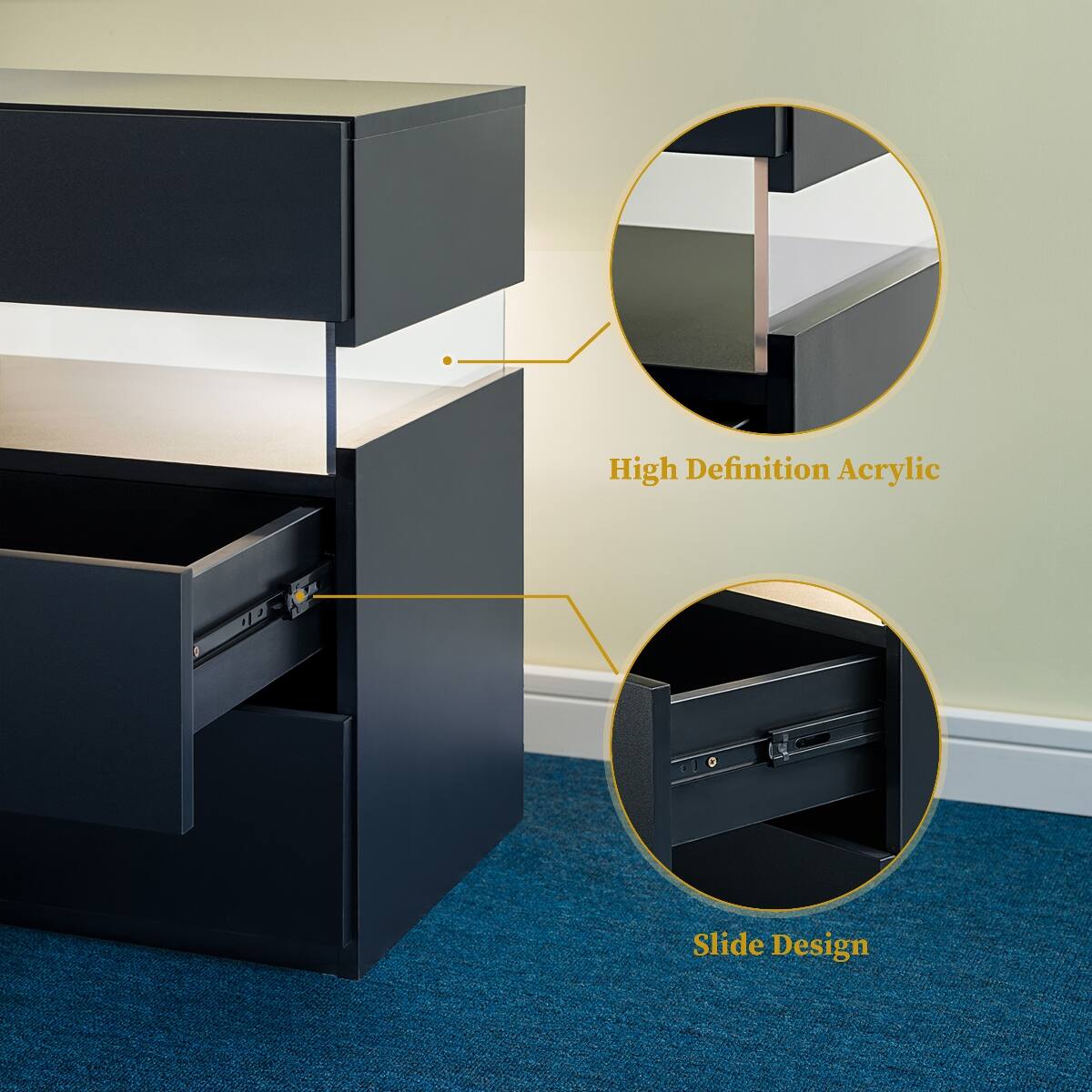 High Definition Acrylic  
Slide Design
