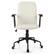 Alt View 17. Costway - Velvet Office Chair with Adjustable Swivel and Wooden Armrest - Beige.
