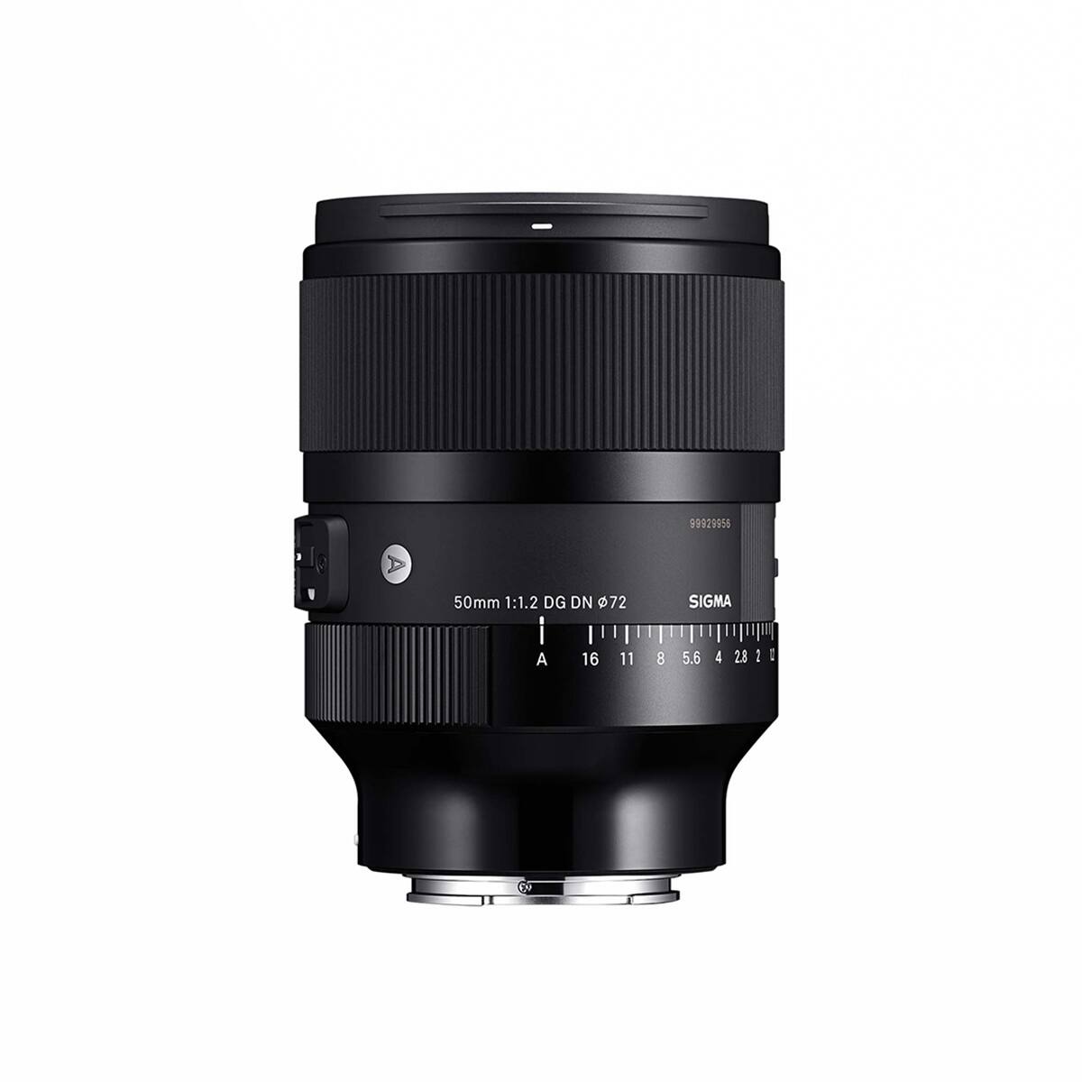 99929955  
50mm 1:1.2 DG DN 72 | A 16 11 8 5.6 4 2.8 2  
SIGMA