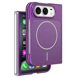 Dteck - Magnetic Case for iPhone Duo 2026, Shockproof Compatible with MagSafe Accessory Hard PC Back Wireless Charging Cover - Cherryred