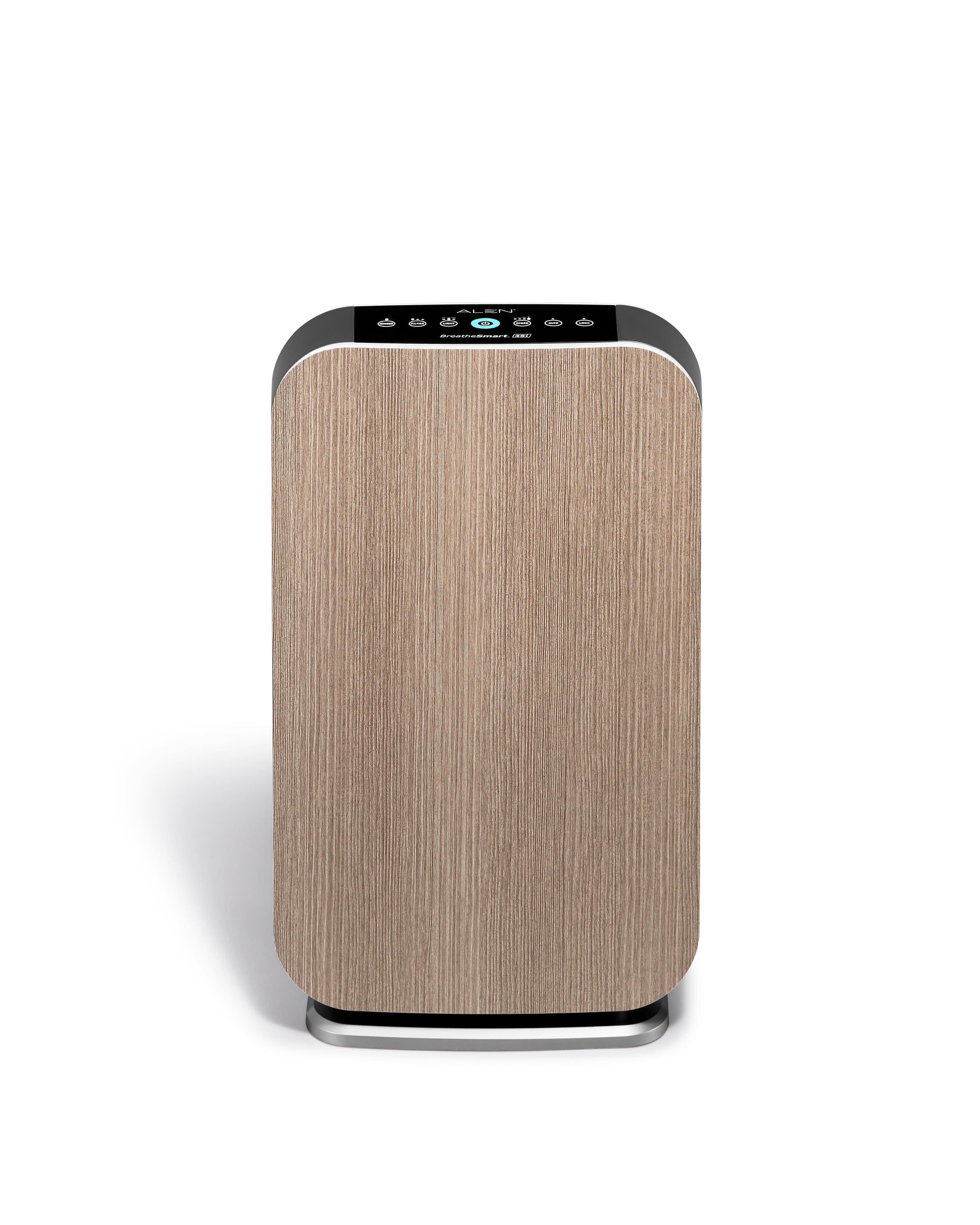 Front. Alen - BreatheSmart 45i 800 SqFt Air Purifier with Pure HEPA Filter for Allergens, Dust & Mold - Weathered Gray.
