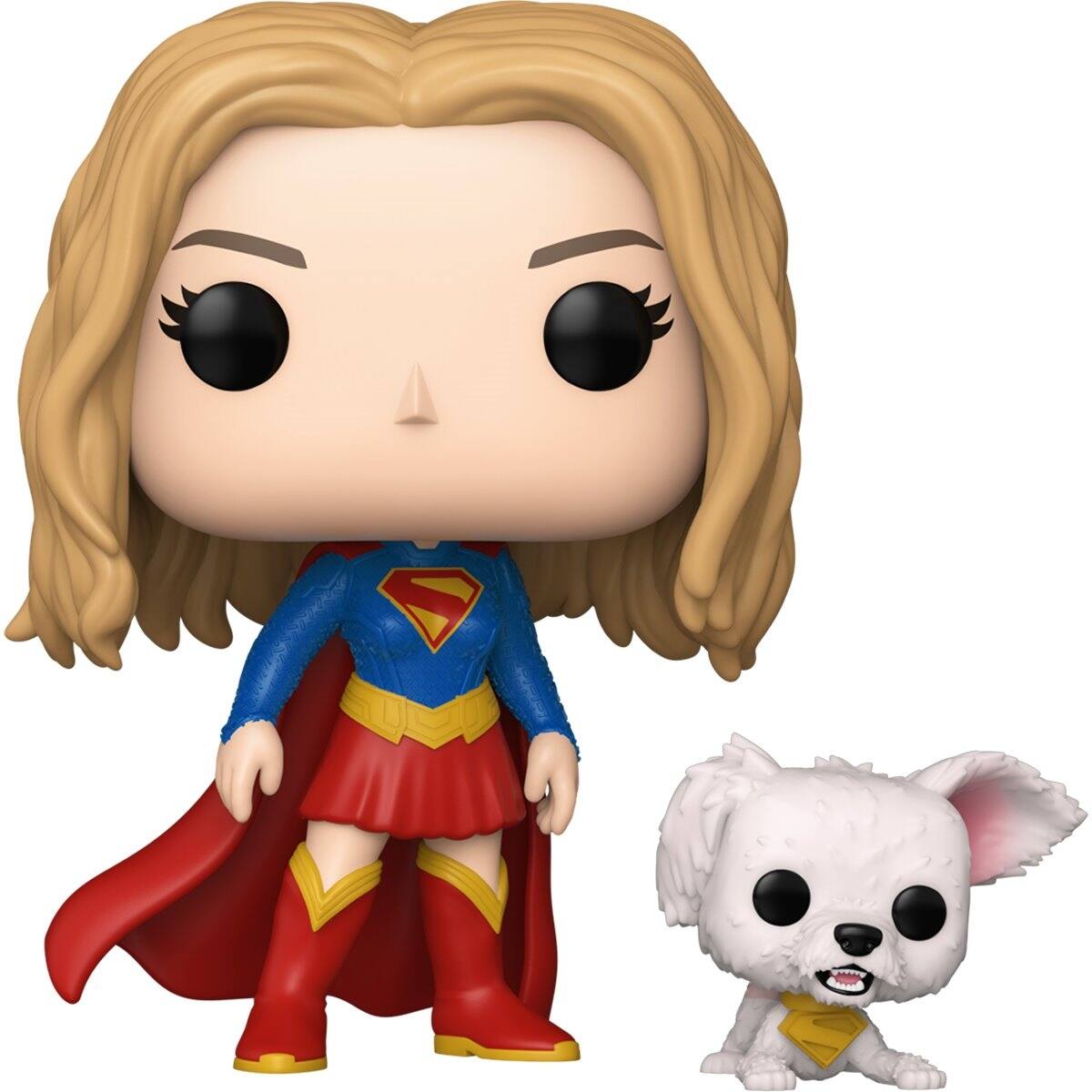 Angle. Funko - Supergirl with Puppy Krypto #633.