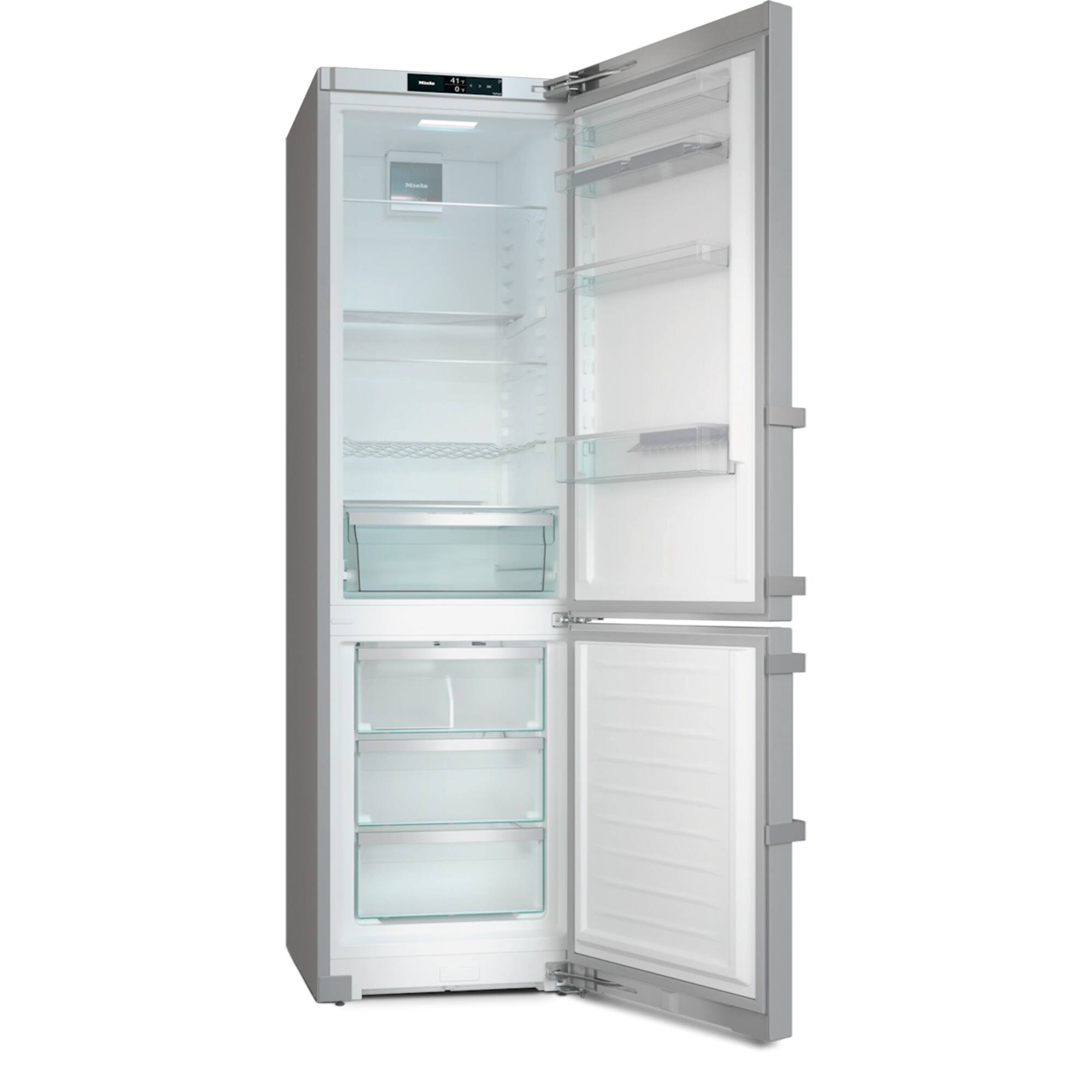 Alt View 1. Miele - KFN 4799 DDE   PerfectCool Freestanding Refrigerator with Bottom-Freezer - Stainless.
