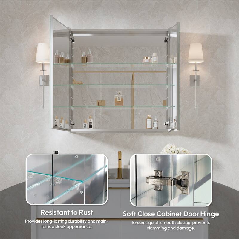 Resistant to Rust  
Provides long-lasting durability and maintains a sleek appearance.  

Soft Close Cabinet Door Hinge  
Ensures quiet, smooth closing; prevents slamming and damage.