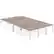 Angle. Kadyn - Kadyn Dining Table, Living Room Table Rectangular, 78 inch Long Kitchen Table for 6-8 People,Taupe - Gray.