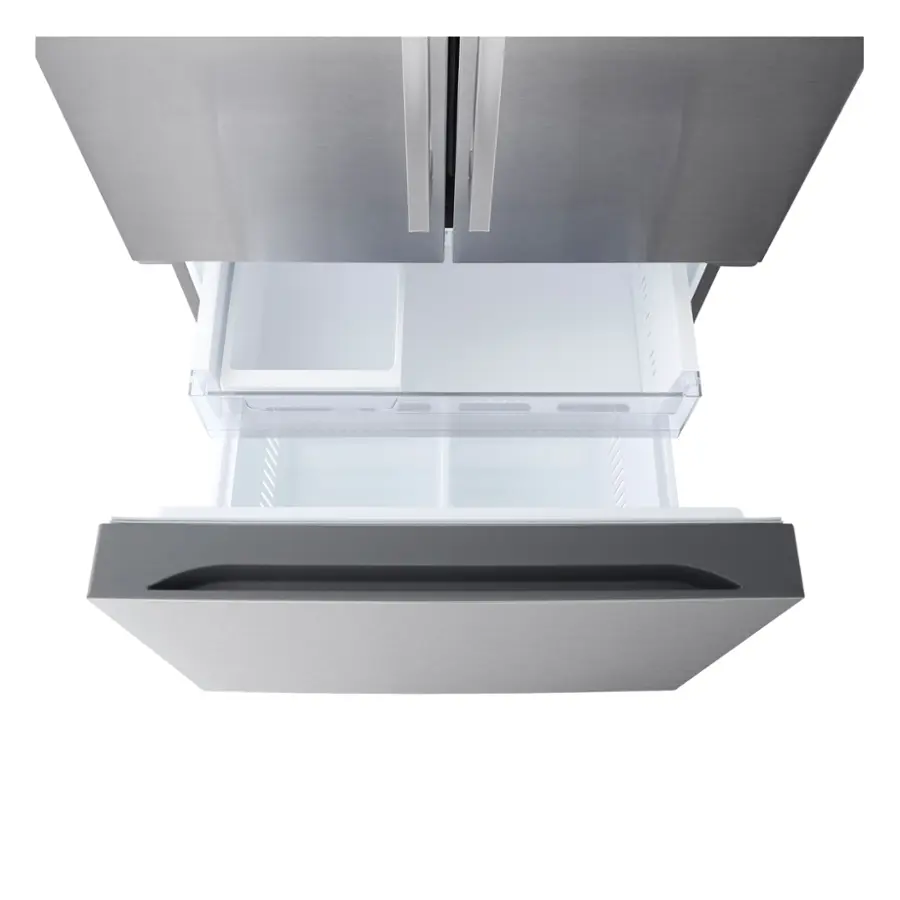 Alt View 15. LG - Standard Depth MAX 25.1 Cu. Ft. French Door Smart Refrigerator with Glide N' Serve Drawer - PrintProof Stainless Steel.