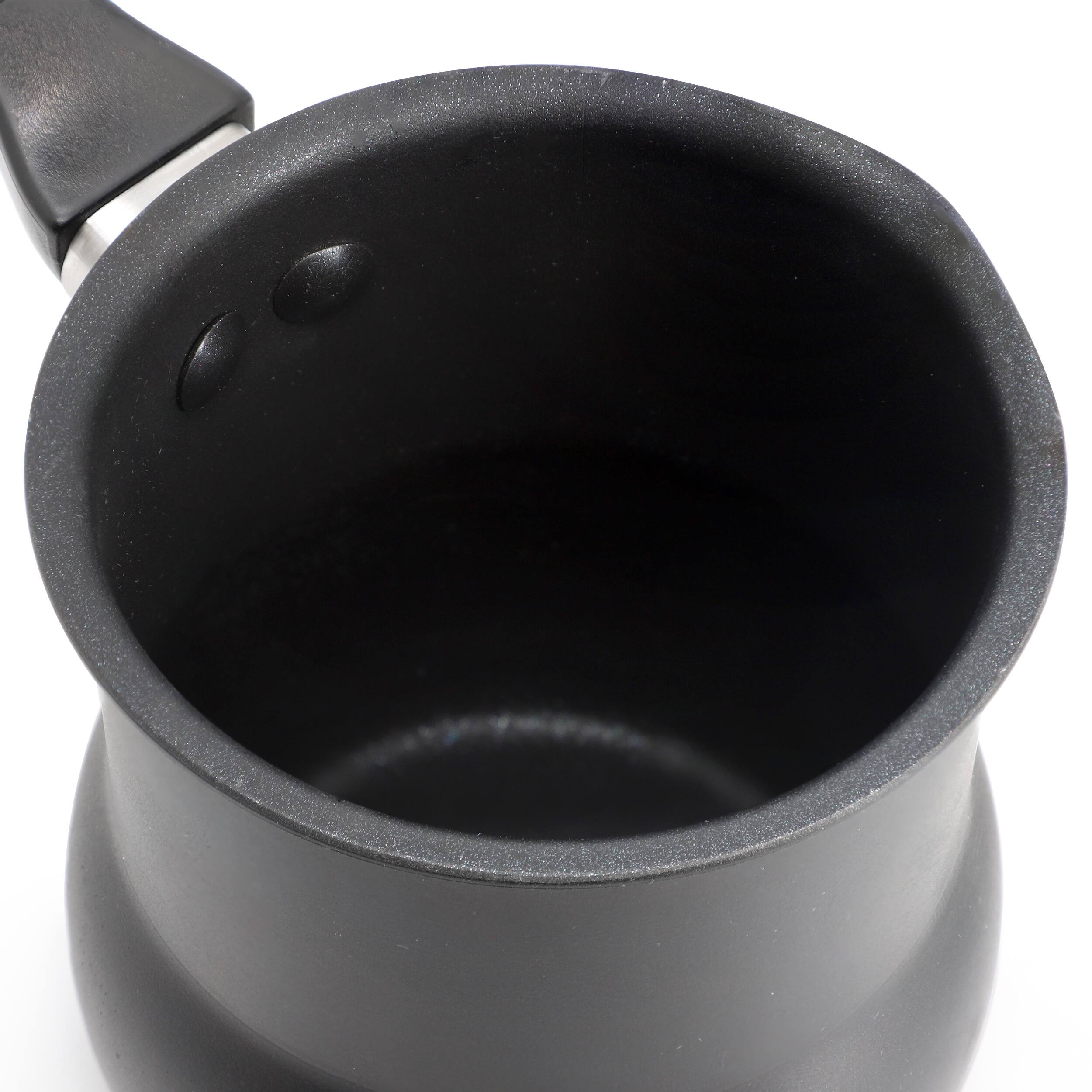 Alt View 3. Better Chef - Better Chef 0.45 Quart Aluminum Nonstick Turkish Coffee Warmer in Black with Cool Touch Handle - Black.