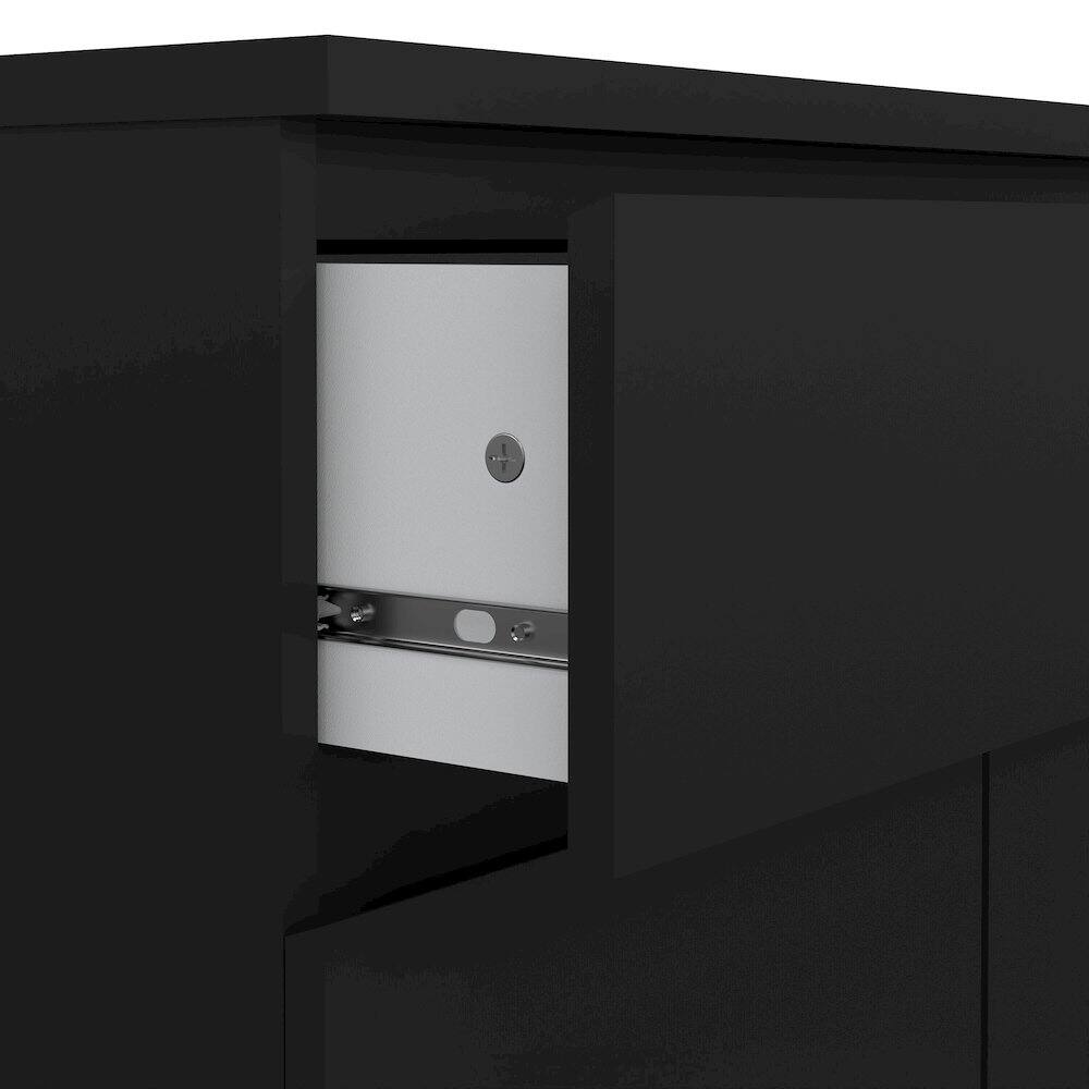 Alt View 1. Tvilum - Scottsdale 1 Drawer, 2 Door Sideboard Matte - Black.
