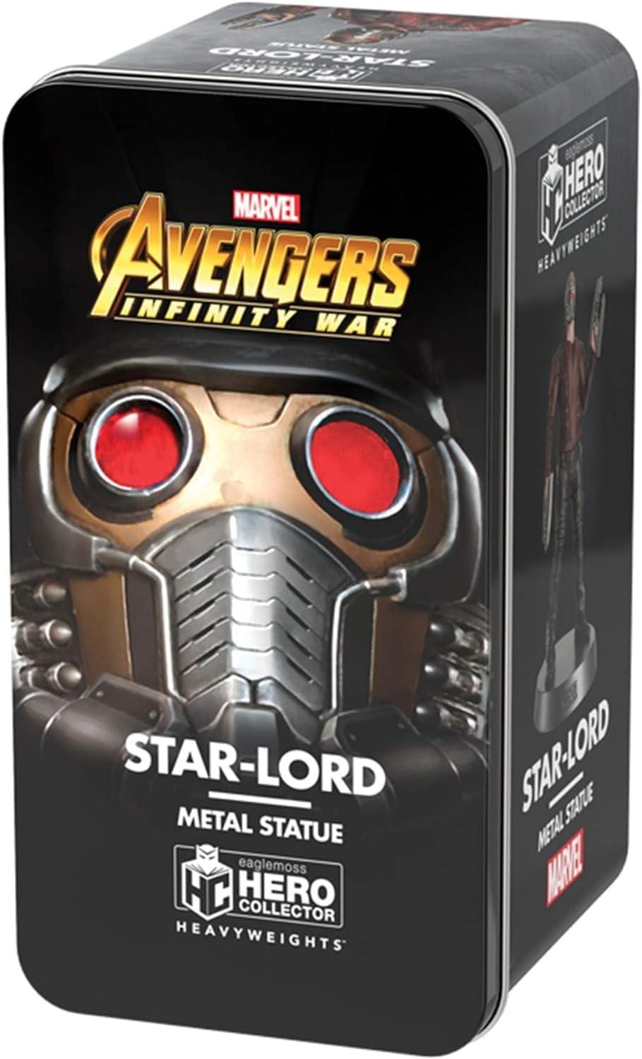 MARVEL AVENGERS INFINITY WAR  
STAR-LORD  
METAL STATUE  
HERO COLLECTOR  
HEAVYWEIGHTS  
eaglemoss  
MARVEL